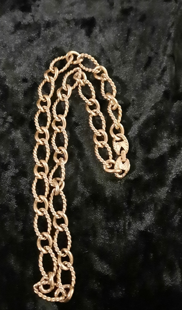 Vintage Goldstone Monet Link Necklace